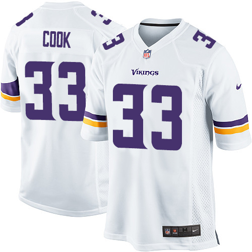 Nike Vikings #33 Dalvin Cook White Youth Stitched NFL Elite Jersey